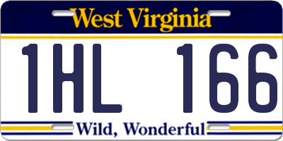 WV license plate 1HL166