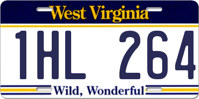 WV license plate 1HL264