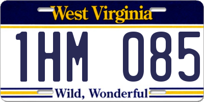 WV license plate 1HM085