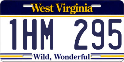 WV license plate 1HM295