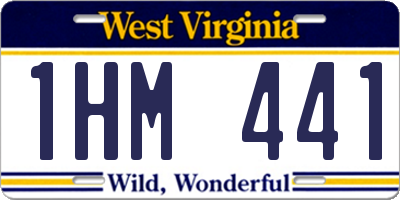 WV license plate 1HM441