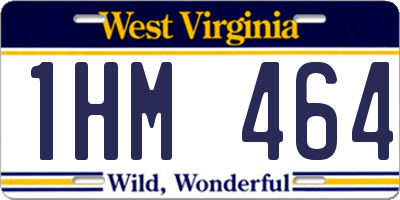 WV license plate 1HM464