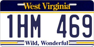 WV license plate 1HM469