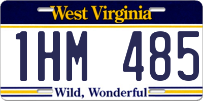 WV license plate 1HM485