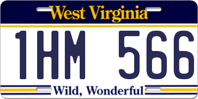 WV license plate 1HM566