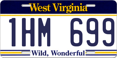 WV license plate 1HM699