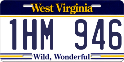 WV license plate 1HM946