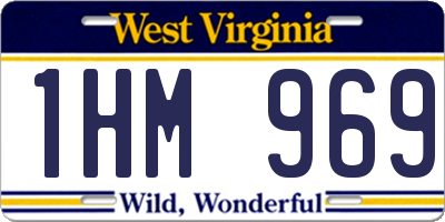 WV license plate 1HM969