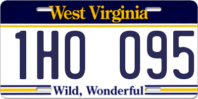 WV license plate 1HO095