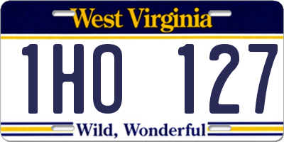 WV license plate 1HO127