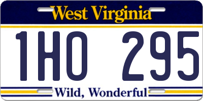 WV license plate 1HO295