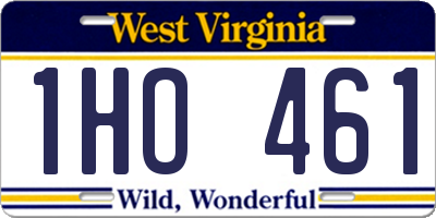 WV license plate 1HO461