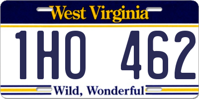WV license plate 1HO462