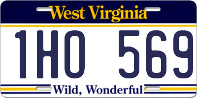 WV license plate 1HO569