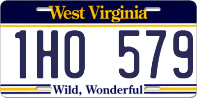 WV license plate 1HO579