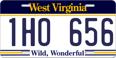 WV license plate 1HO656