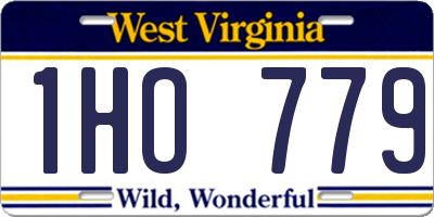 WV license plate 1HO779