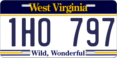 WV license plate 1HO797