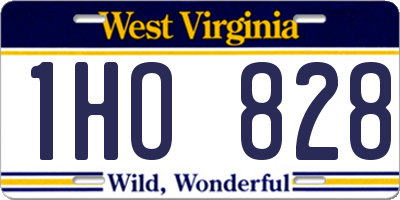 WV license plate 1HO828