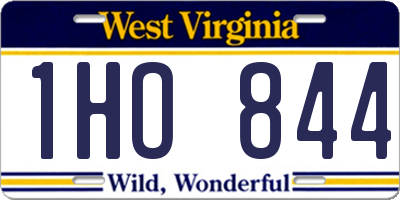 WV license plate 1HO844