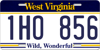 WV license plate 1HO856