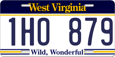 WV license plate 1HO879