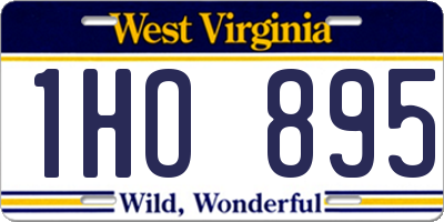 WV license plate 1HO895