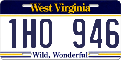 WV license plate 1HO946