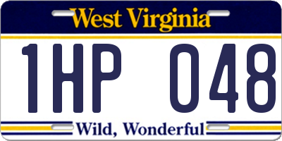 WV license plate 1HP048