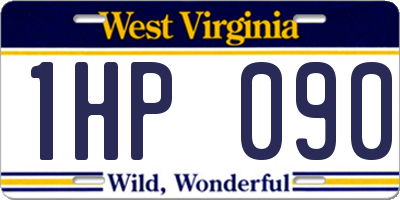 WV license plate 1HP090