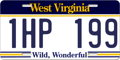 WV license plate 1HP199