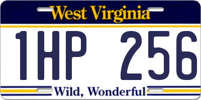 WV license plate 1HP256
