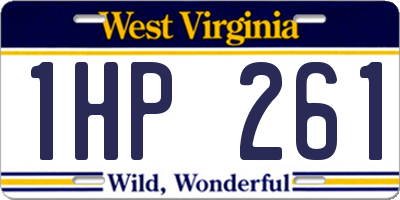 WV license plate 1HP261