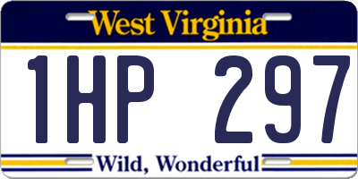 WV license plate 1HP297