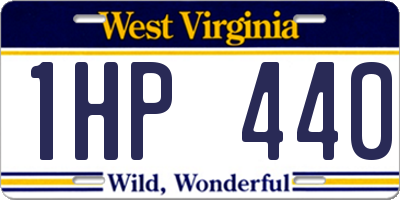 WV license plate 1HP440
