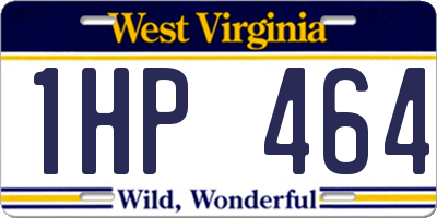 WV license plate 1HP464