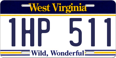 WV license plate 1HP511