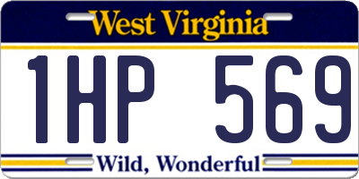WV license plate 1HP569