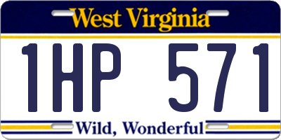 WV license plate 1HP571