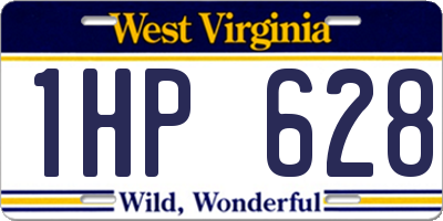 WV license plate 1HP628