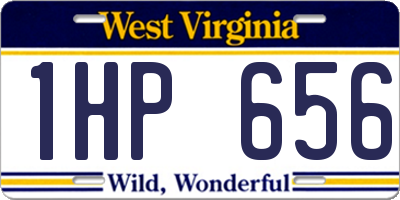WV license plate 1HP656