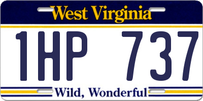 WV license plate 1HP737