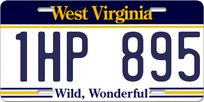 WV license plate 1HP895