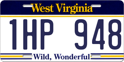 WV license plate 1HP948