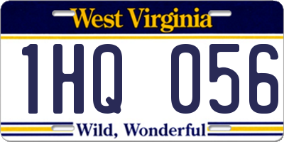 WV license plate 1HQ056