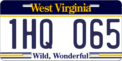 WV license plate 1HQ065