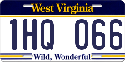 WV license plate 1HQ066