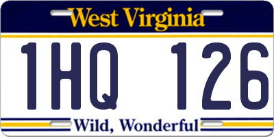 WV license plate 1HQ126