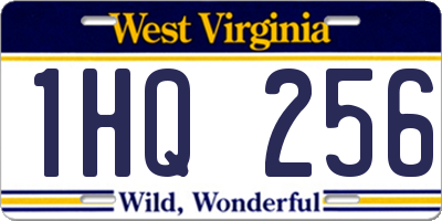 WV license plate 1HQ256