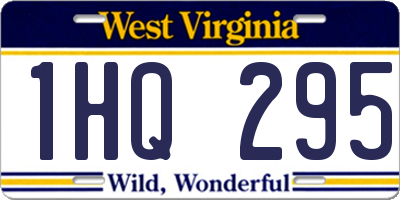 WV license plate 1HQ295